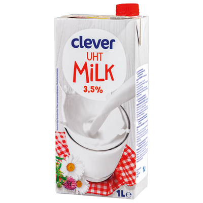 Obrázok CLEVER MLIEKO 3,5% UHT 1L