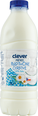 Obrázok CLEVER MLIEKO 1,5% UHT 1L