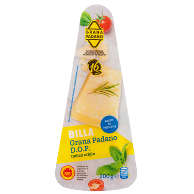 Obrázok BILLA GRANA PADANO DOP 200G 16MESAČNÝ