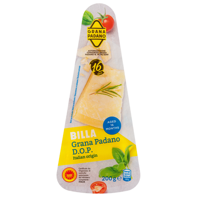 Obrázok BILLA GRANA PADANO DOP 200G 16MESAČNÝ