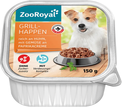 Obrázok ZOOROYAL KÚSKY S KURAC. ZELENINOU 150G