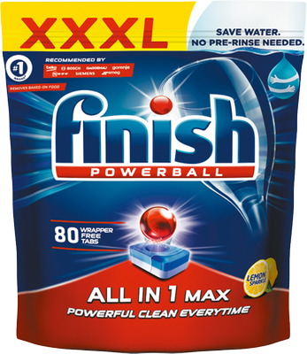 Obrázok FINISH TABS 80KS ALL IN MAX LEMON