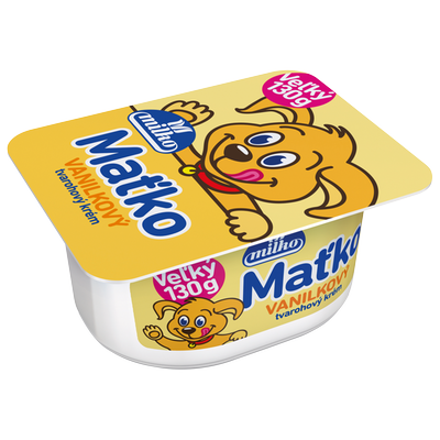 Obrázok MILKO MAŤKO TVAROH. KRÉM VANILKA 130G
