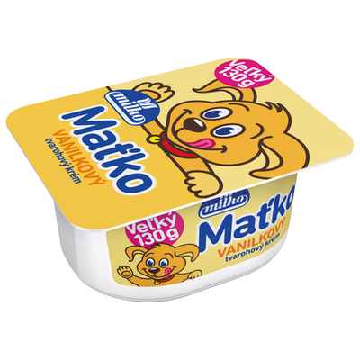 Obrázok MILKO MAŤKO TVAROH. KRÉM VANILKA 130G