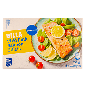 Obrázok BILLA RUŽOVÝ LOSOS DIVOKÝ PORCIE 2*125G