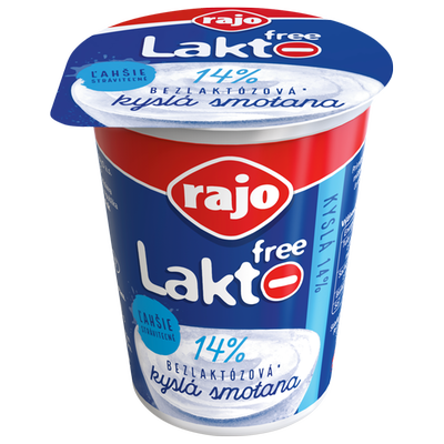 Obrázok RAJO LAKTOFREE SMOTANA KYSLÁ 14% 200G