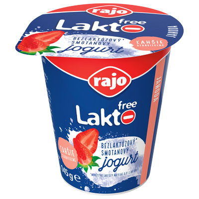 Obrázok RAJO LAKTOFREE JOGURT JAHODA 145G