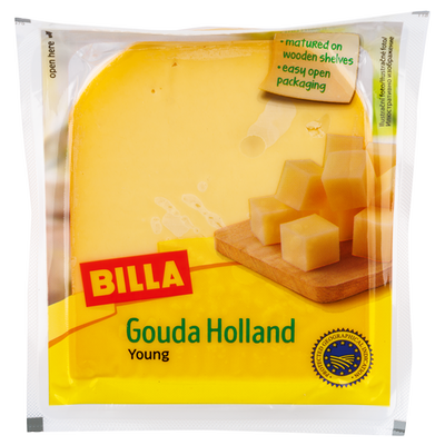 Obrázok BILLA HOLANDSKÁ GOUDA MLADÁ 450G