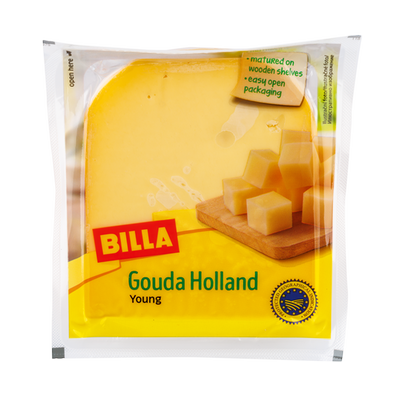 Obrázok BILLA HOLANDSKÁ GOUDA MLADÁ 450G