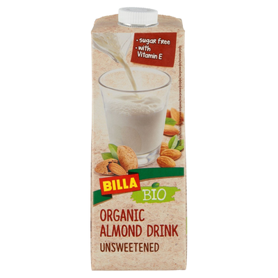 Obrázok BILLA BIO MANDĽOVÝ NÁPOJ NESLADENÝ 1L