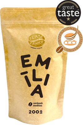 Obrázok ZLATÉ ZRNKO EMÍLIA ZRNKOVÁ KÁVA 200G