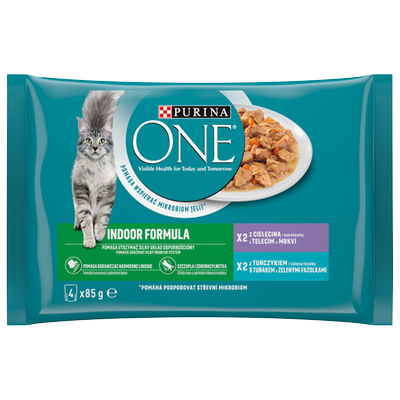 Obrázok PURINA ONE INDOOR FORMULA 4X85G KAPSIČKY