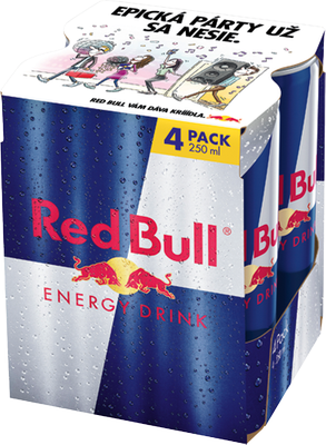 Obrázok RED BULL 4X0,25L PLECH