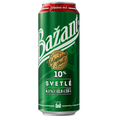 Obrázok ZLATÝ BAŽANT 10% SVETLÉ PIVO 0,5L PLECH