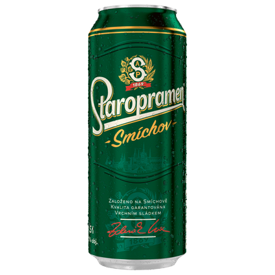 Obrázok STAROPRAMEN 10% SVETLÉ PIVO  0,5L PLECH