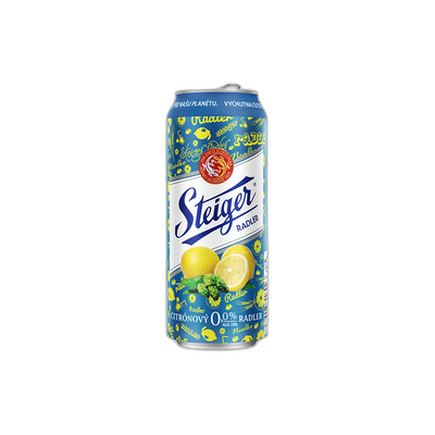 Obrázok STEIGER RADLER CITRÓN SVETLÝ 0,5L PLECH