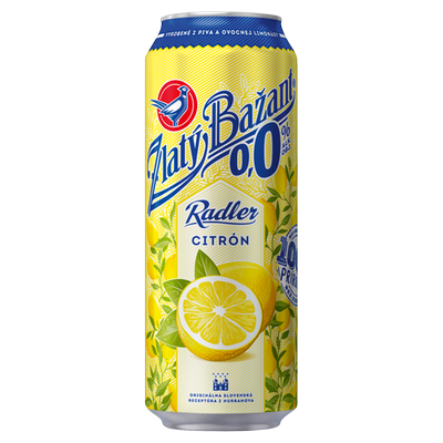 Obrázok ZB RADLER CITRÓN 0,0% 0,5L PLECH