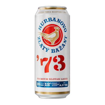 Obrázok ZLATÝ BAŽANT 12% 73 PIVO 0,5L PLECH