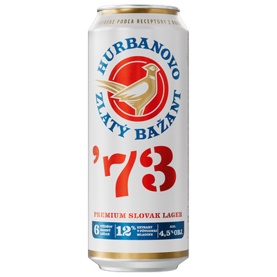 Obrázok ZLATÝ BAŽANT 12% 73 PIVO 0,5L PLECH