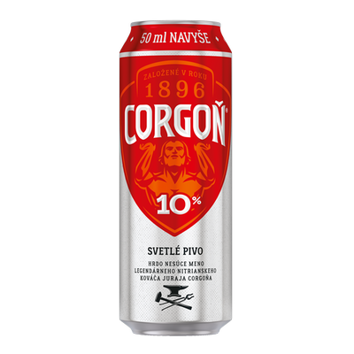 Obrázok CORGOŇ 10% SVETLÉ PIVO 0,55L PLECH