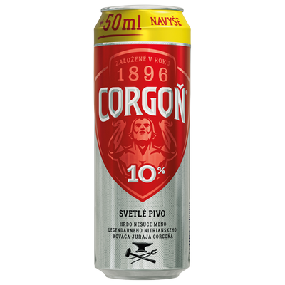 Obrázok CORGOŇ 10% SVETLÉ PIVO 0,55L PLECH