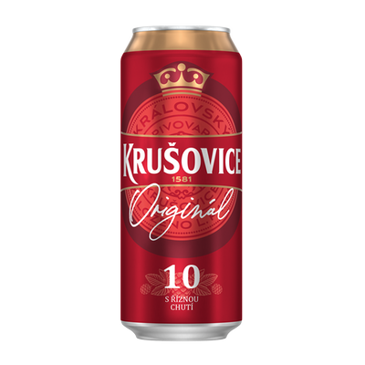 Obrázok KRUŠOVICE 10% SVETLÉ PIVO 0,5L PLECH