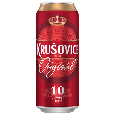Obrázok KRUŠOVICE 10% SVETLÉ PIVO 0,5L PLECH