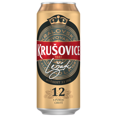 Obrázok KRUŠOVICE 12% SVETLÉ PIVO 0,5L PLECH