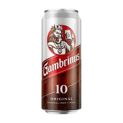 Obrázok GAMBRINUS 12% SVETLÉ PIVO 0,5L PLECH