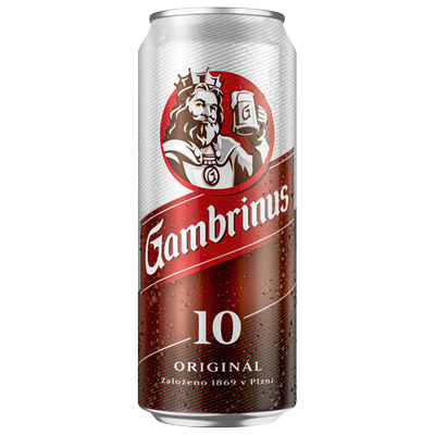 Obrázok GAMBRINUS 12% SVETLÉ PIVO 0,5L PLECH