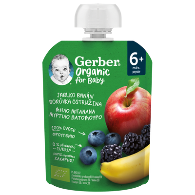 Obrázok GERBER KAPS.ORG.ČERN,ČUČO,JABLKO,BAN.90G