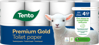 Obrázok TENTO PRÉMIUM GOLD TP 4-VRTSTVOVÝ  8KS