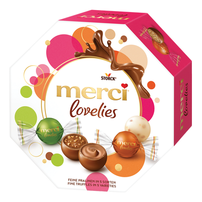 Obrázok MERCI LOVELIES CLASSIC PRALINKY 185G
