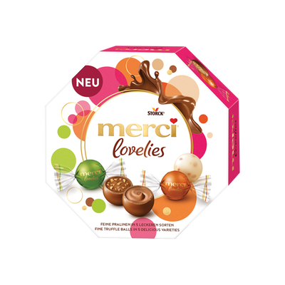 Obrázok MERCI LOVELIES CLASSIC PRALINKY 185G