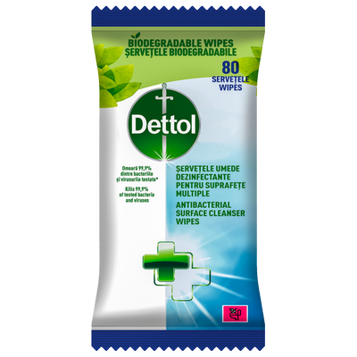Obrázok DETTOL ANTIBAKTERIÁLNE OBRÚSKY 80KS