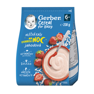 Obrázok GERBER CEREAL ML. KAŠA JAHODA 230G