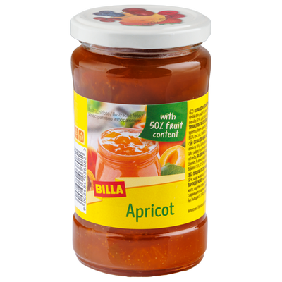 Obrázok BILLA EXT.DŽEM MARHUĽA MENEJ SLADKÝ 340G