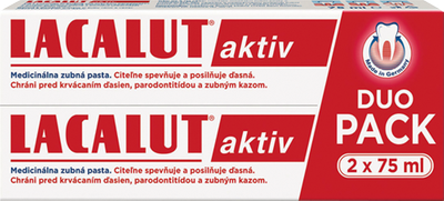 Obrázok LACALUT AKTIV ZP DUOPACK 2X75 ML