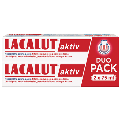 Obrázok LACALUT AKTIV ZP DUOPACK 2X75 ML