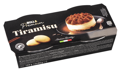 Obrázok BILLA PREMIUM TIRAMISU 2X90G