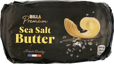 Obrázok BILLA PREMIUM MASLO S MORSKOU SOĽOU 250G