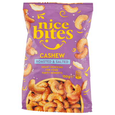 Obrázok NICE BITES KEŠU PRAŽ.SOLENÉ 150G