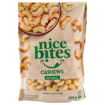 Obrázok NICE BITES CASHEW NUTS NATURAL 200G