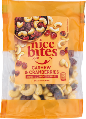 Obrázok NICE BITES KEŠU  & BRUSNICE 200G