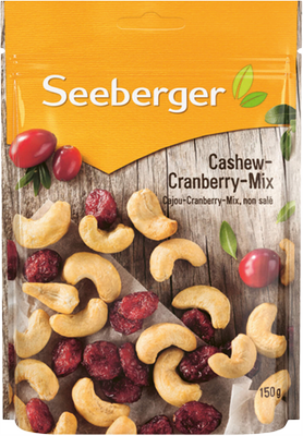 Obrázok SEEBERGER KEŠU & BRUSNICE 150G