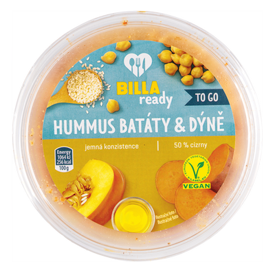 Obrázok BILLA READY HUMMUS S BAT.A TEKVICOU 160G