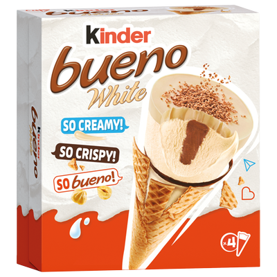 Obrázok KINDER BUENO WHITE MULTIPACK 4*62G