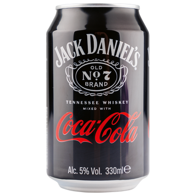 Obrázok JACK DANIELS & COCA COLA 5% 0,33L
