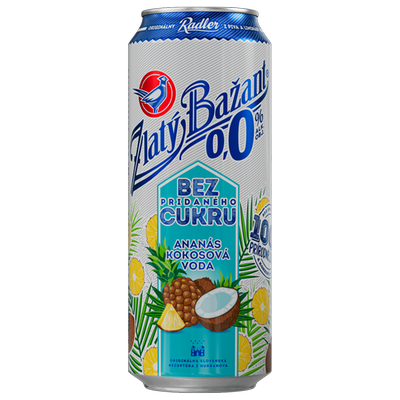 Obrázok ZB RADLER ANANÁS KOKOS 0,0% 0,5L PLECH
