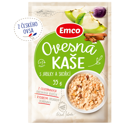 Obrázok EMCO OVSENÁ KAŠA JABLKO/ŠKORICA 55G